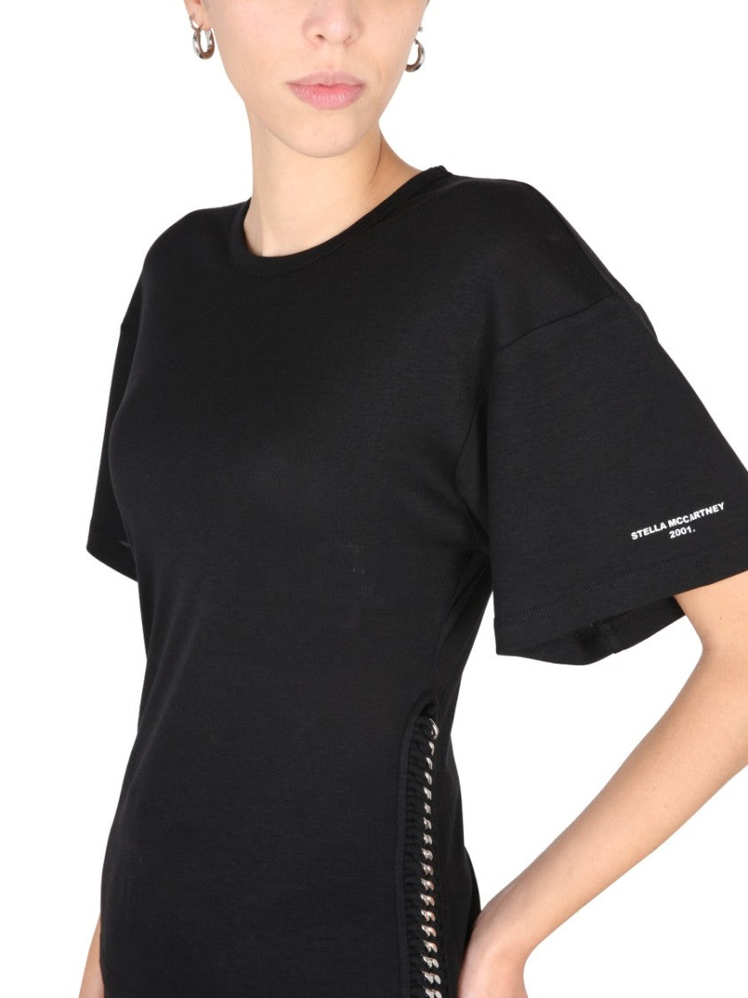 Crew-Neck T-Shirt With Chain Detail