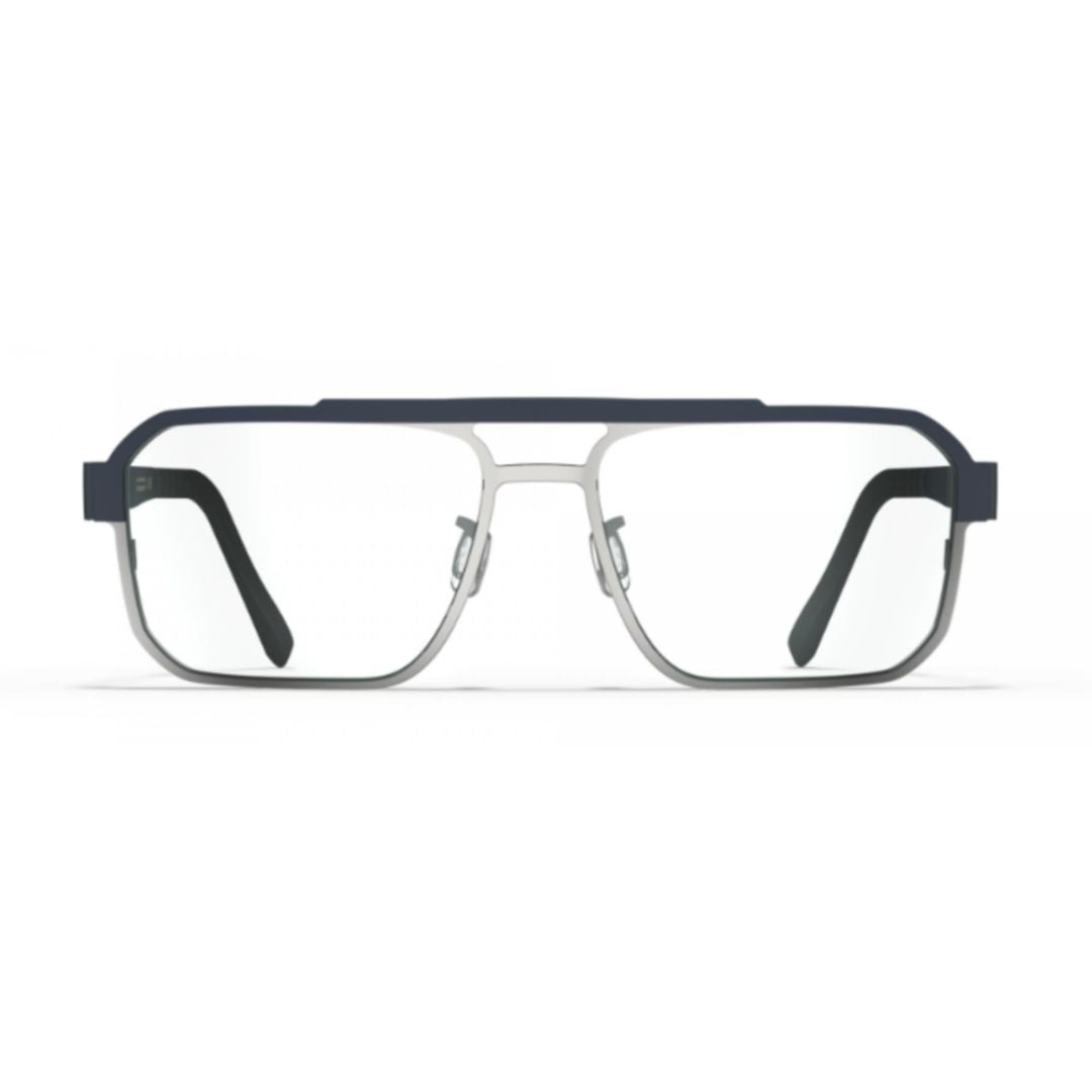 Bf1062 Camano Rectangular Two-Tone Eyeglasses with Double-Bridge Design
