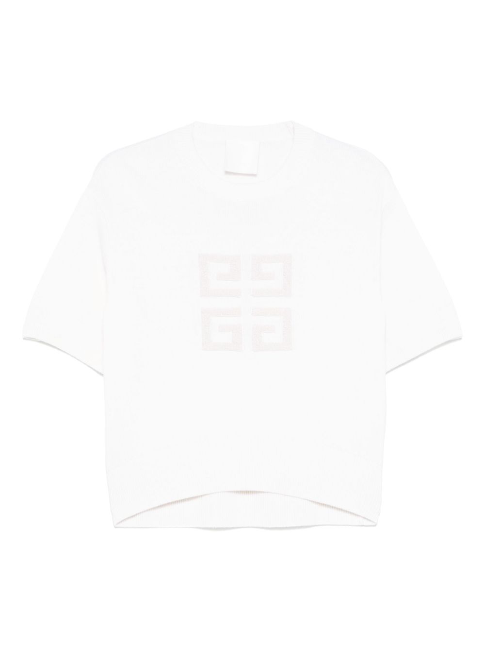 Cropped White Sweater