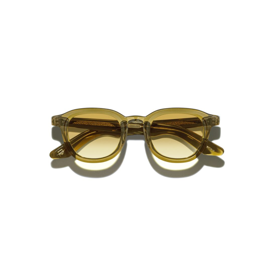 Or-Dah-S Dahven Sun Translucent Amber Acetate Rounded Sunglasses