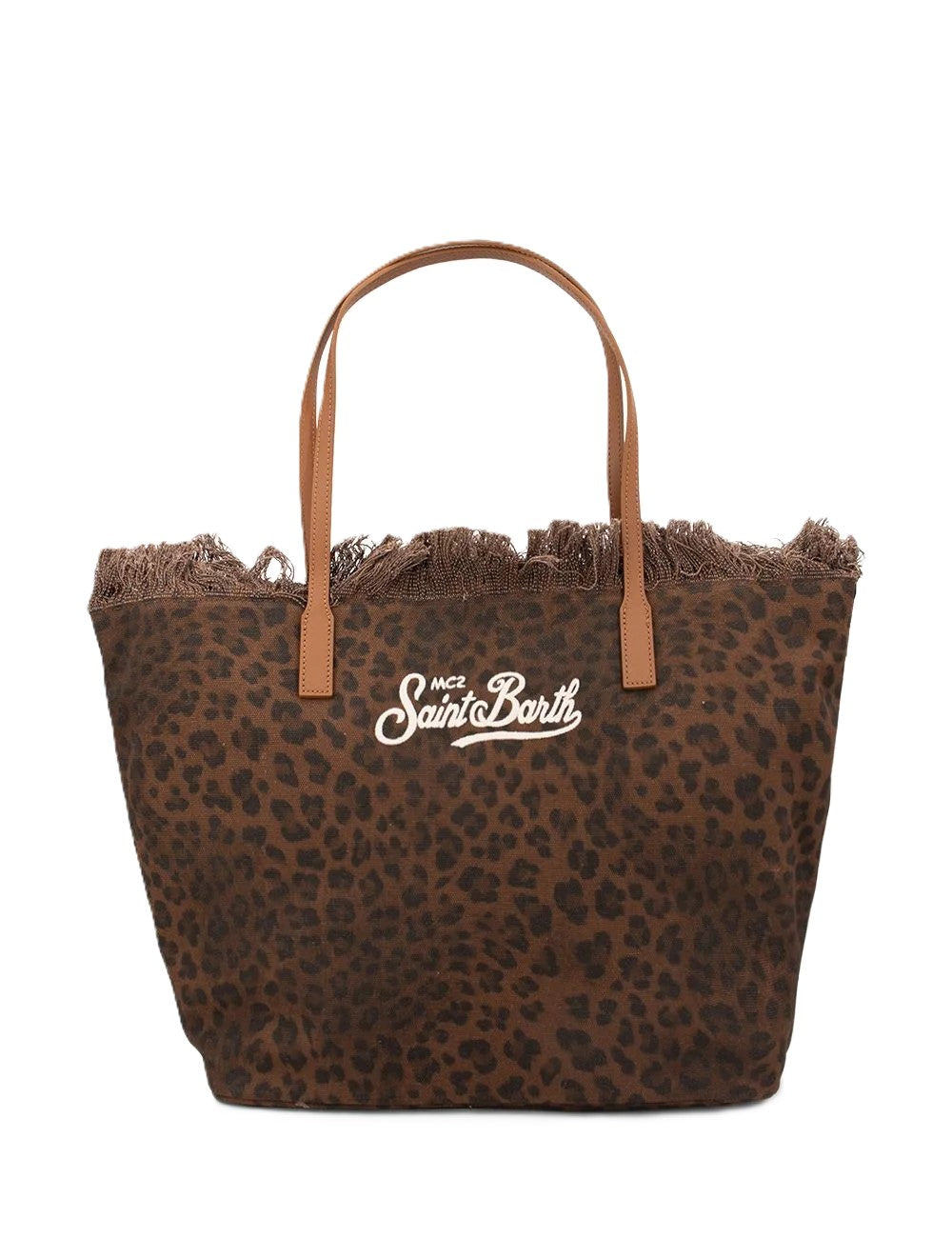 Leopard Fringe City Crossbody Bag
