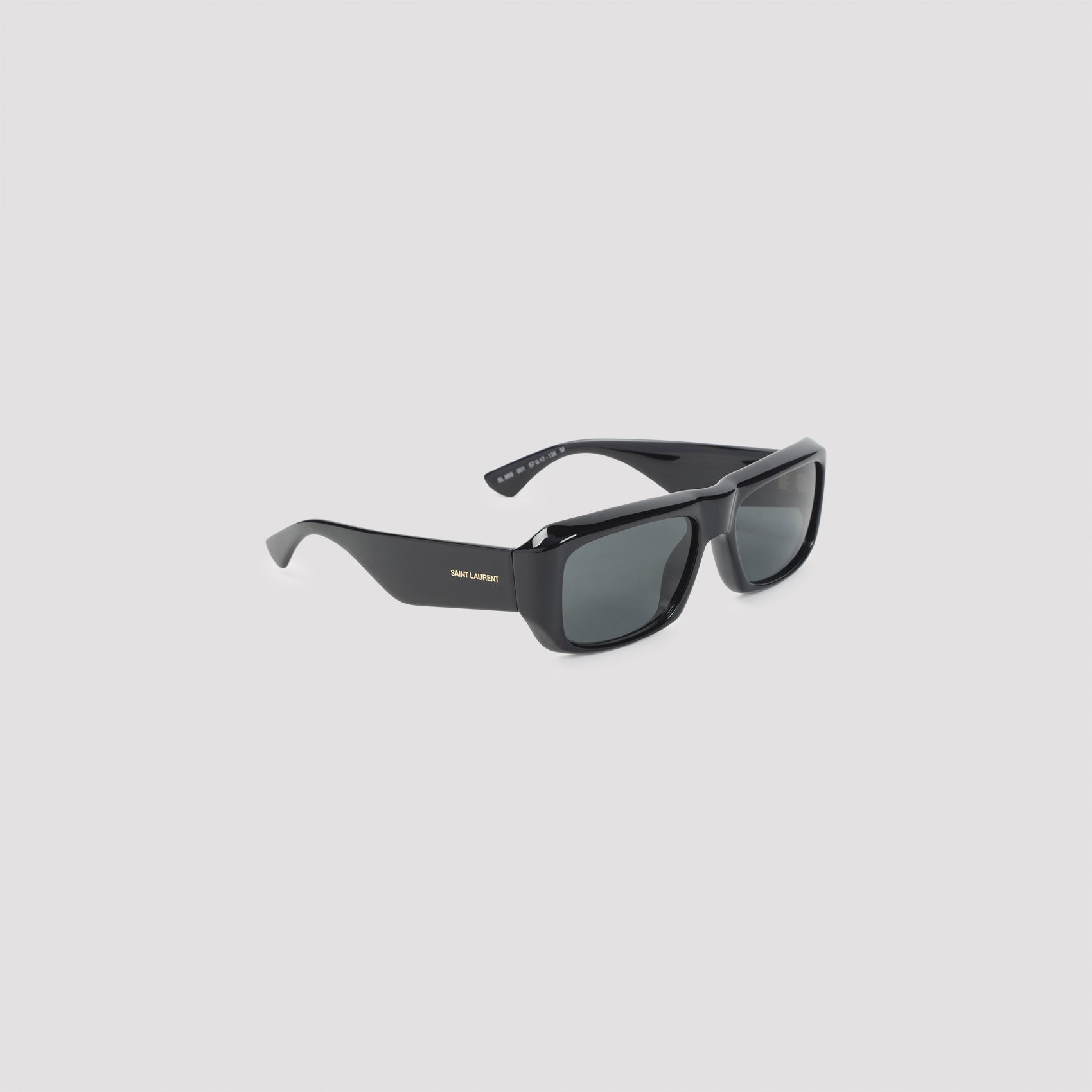 Rectangular Acetate Sunglasses With Gold Detailing