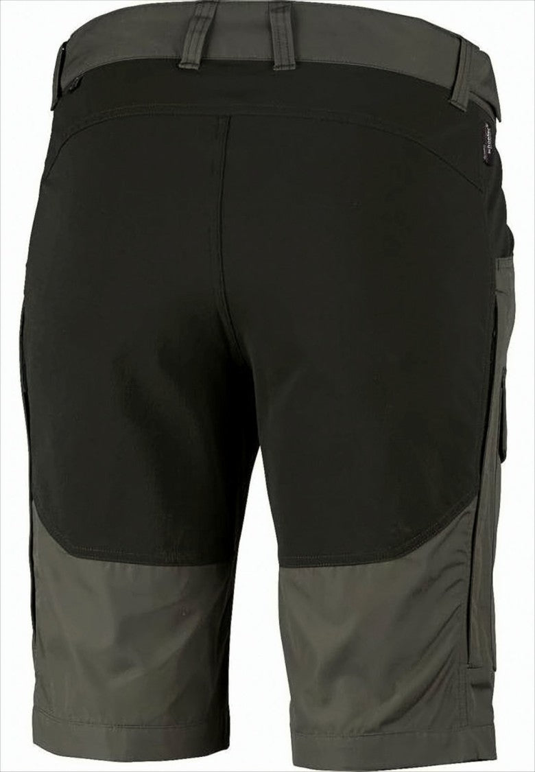 Two-Tone Utilitarian Shorts with Cargo Pockets