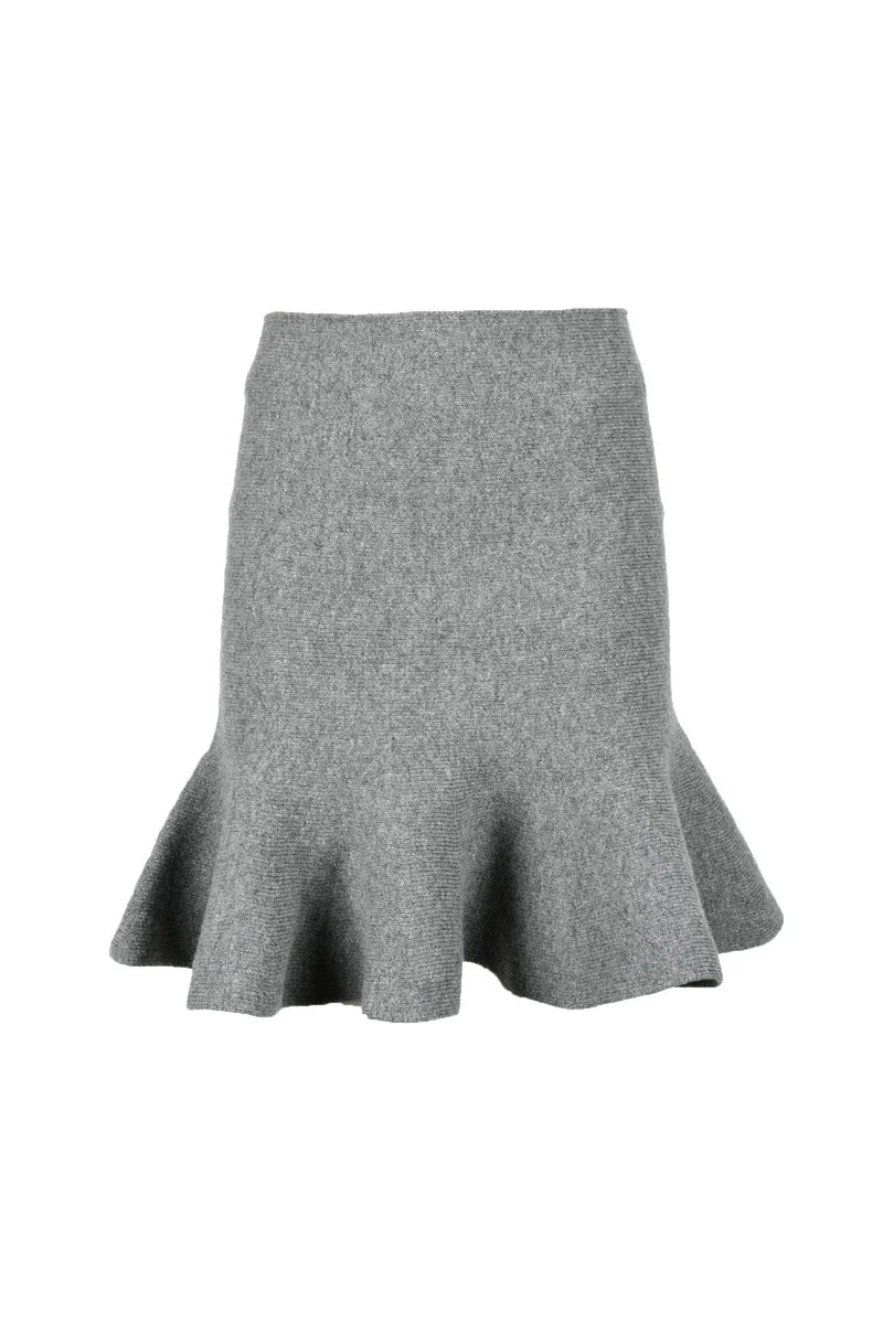 Wool and Cashmere Skirt - Grey
