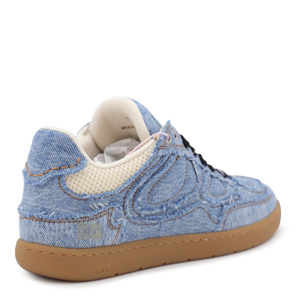 Light Blue Cotton Sneakers