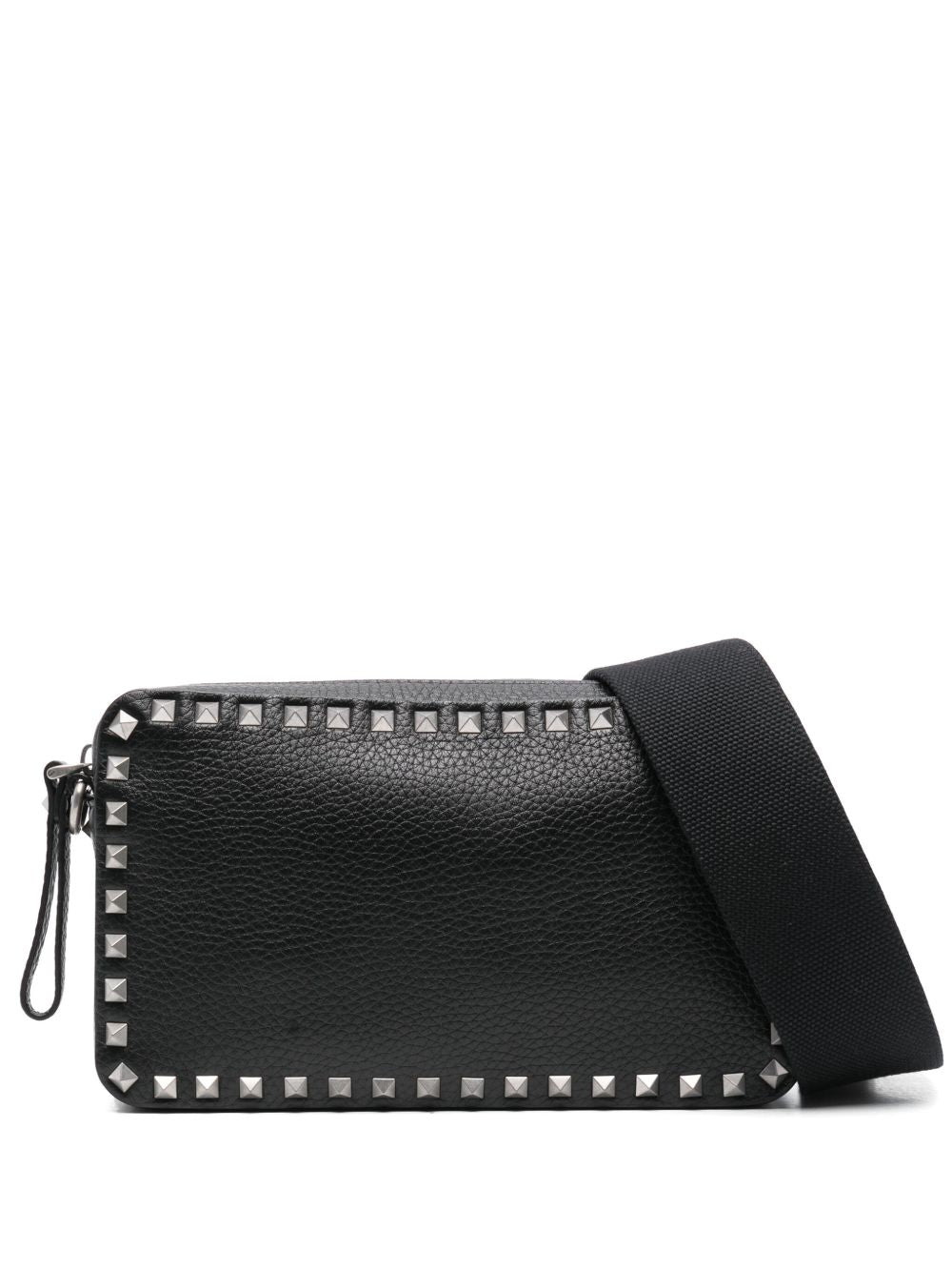 Rectangular Black Leather Bag