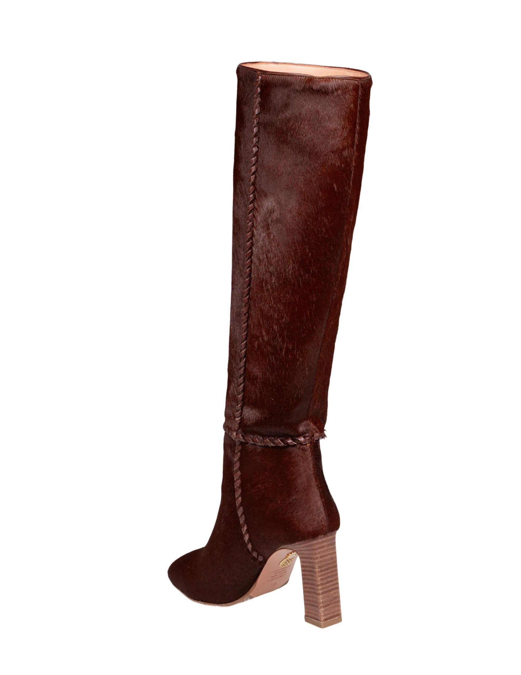 Brown Indy 85 Ponyskin Boots