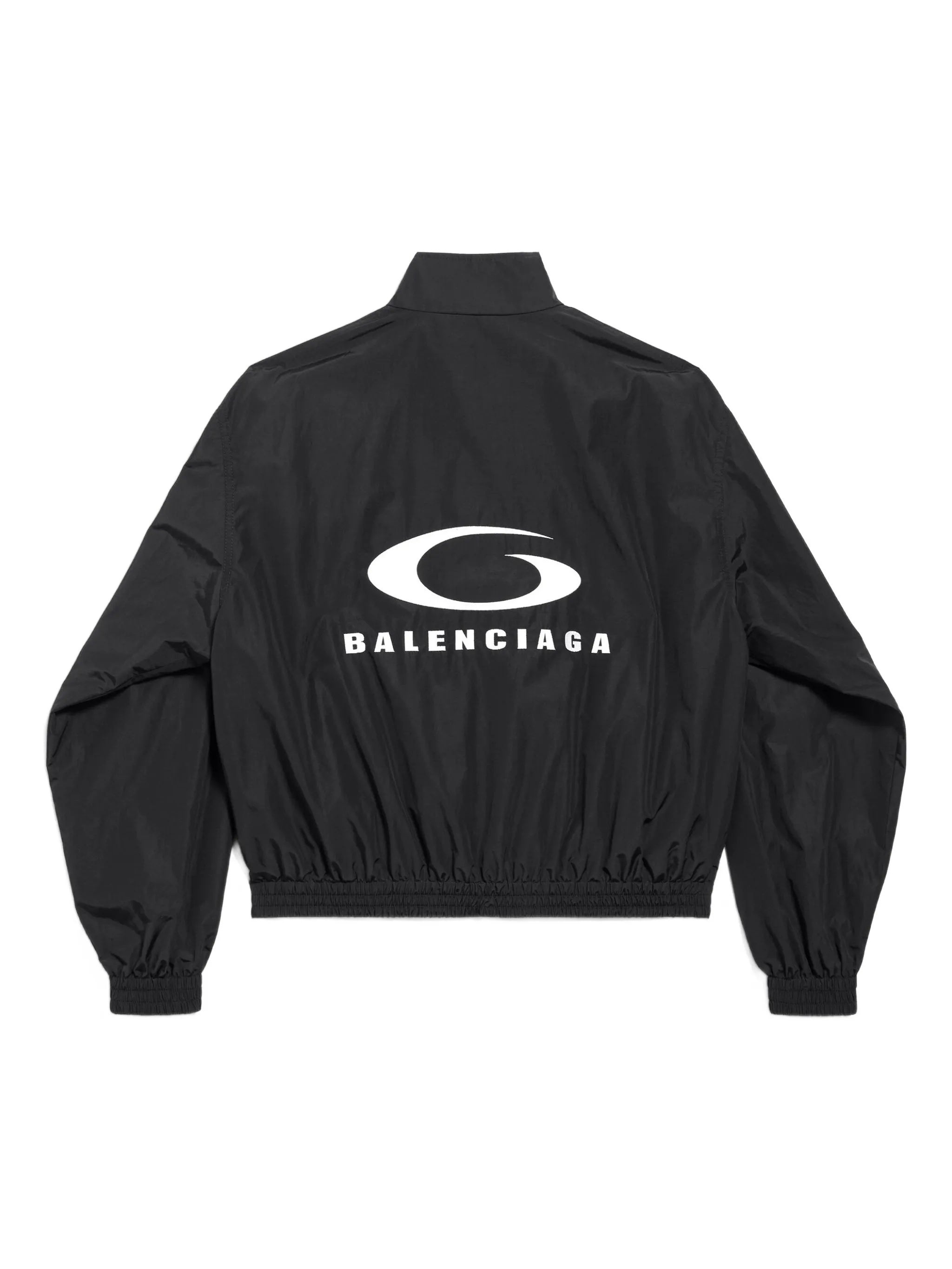 Black Tracksuit Cropped Boxy Jacket