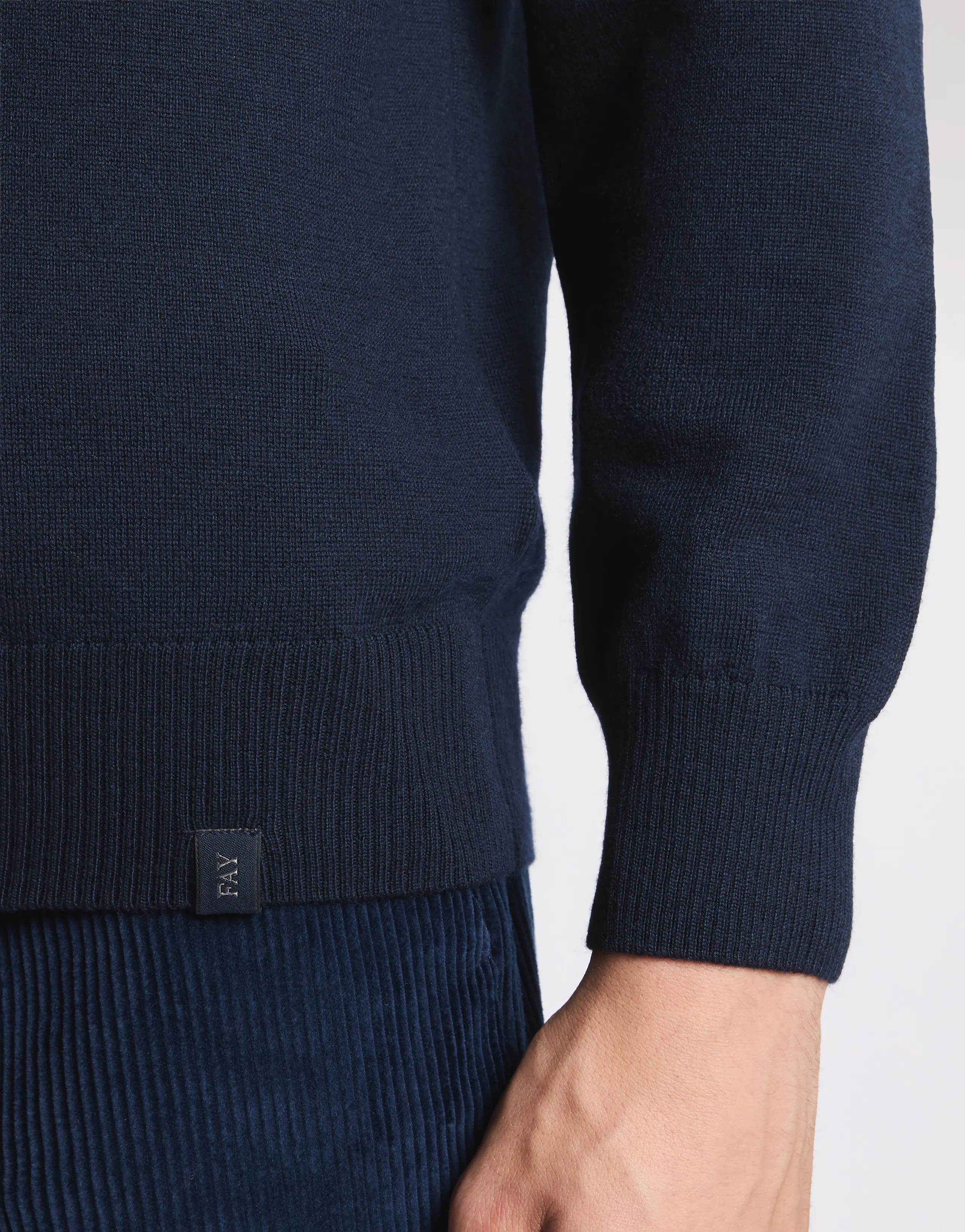 Timeless Navy Blue Turtleneck Sweater