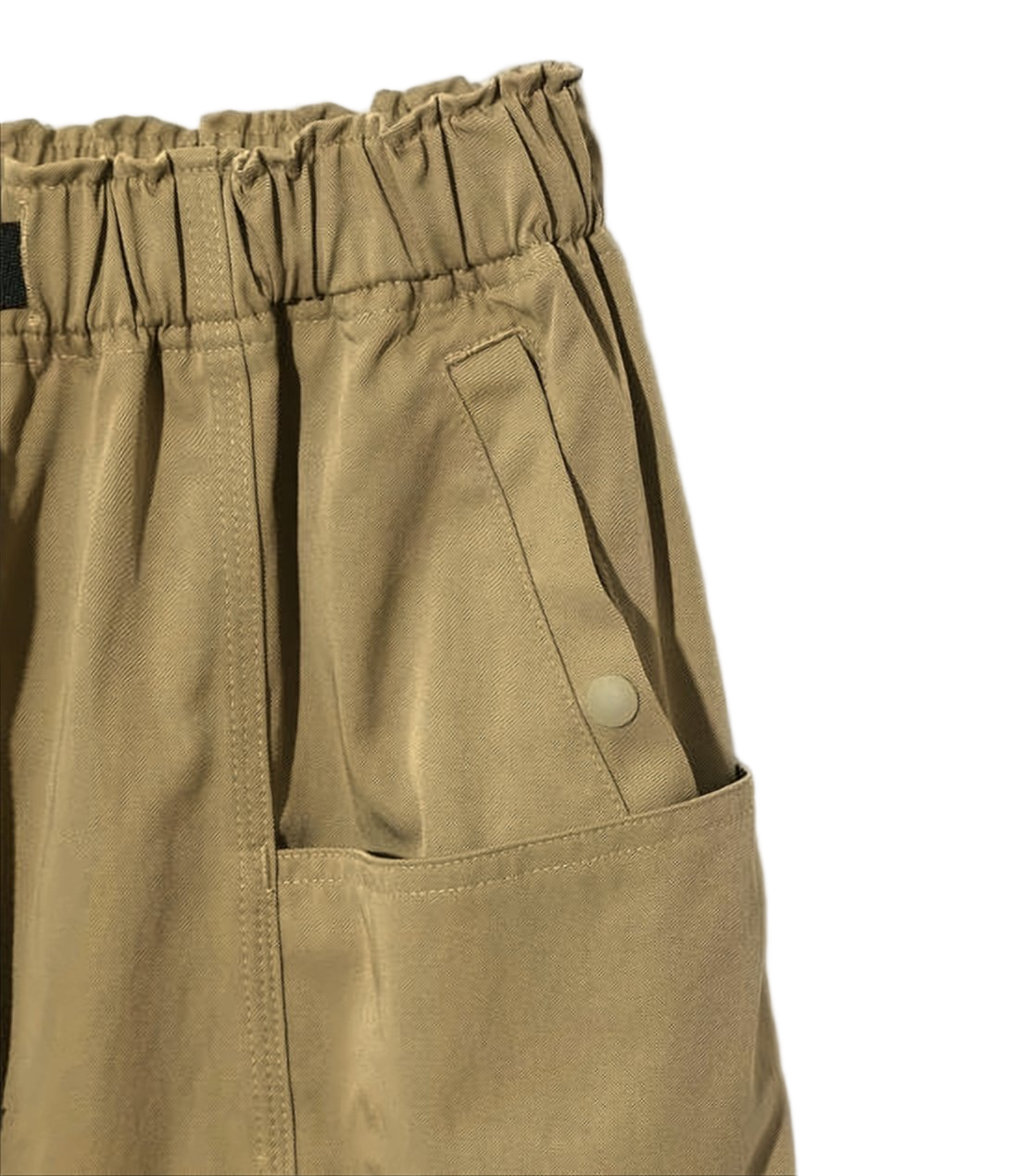 Relaxed Fit Brown Nylon Shorts