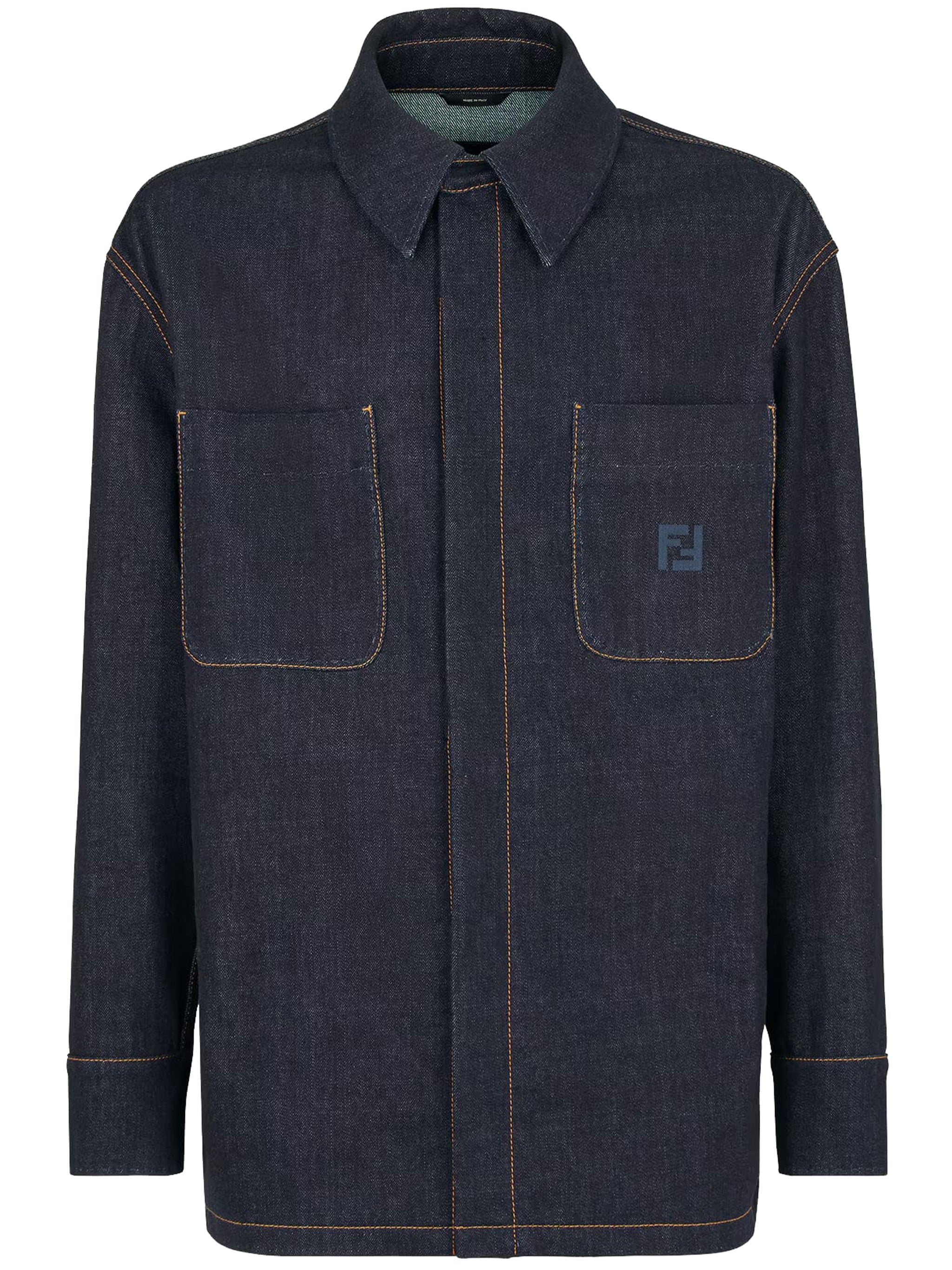 Selleria Structured Dark Blue Denim Jacket