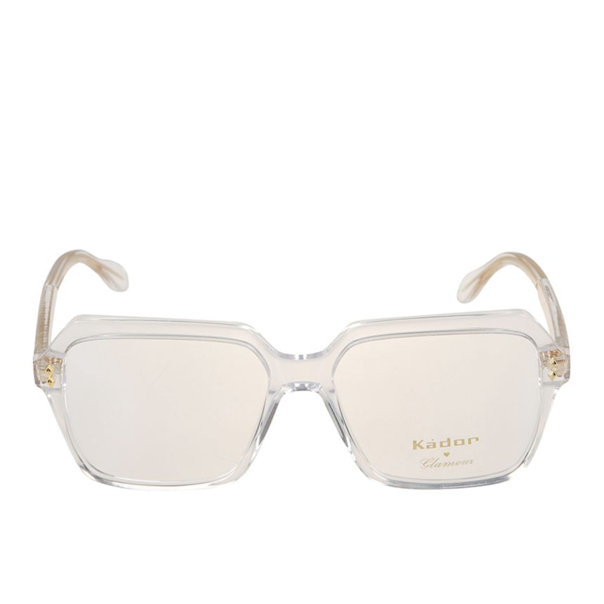 Giada Glamour Geometric Square Frame Sunglasses with Gold Detailing