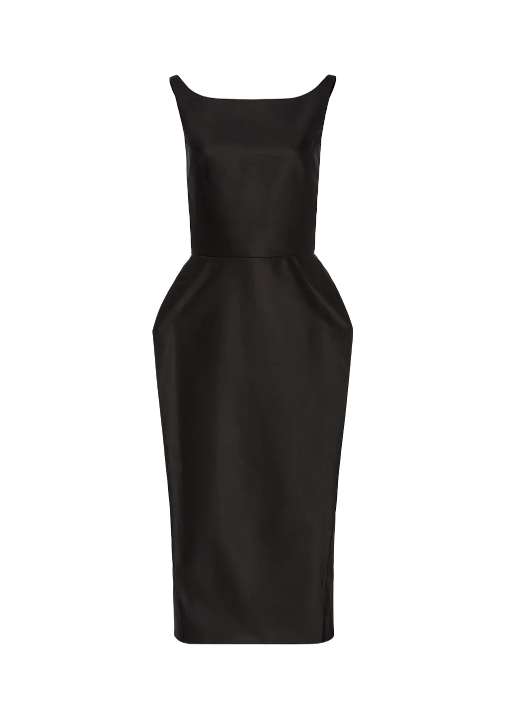 Exaggerated Hourglass Midi Dress