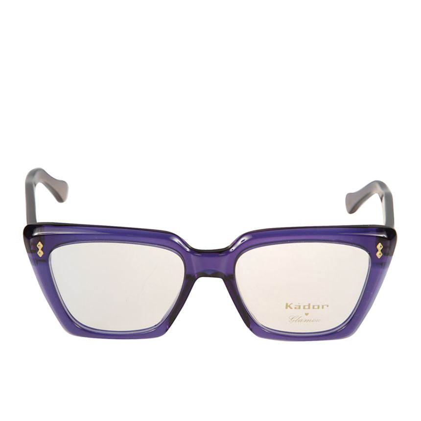 Kalipso Glamour Oversized Square Frame Sunglasses with Gold Accents