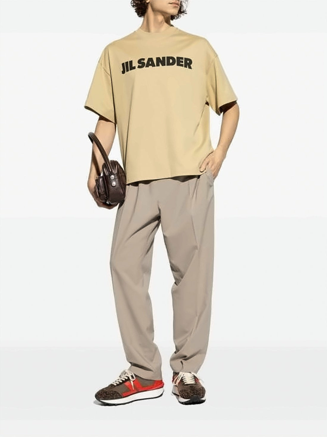 Boxy-Fit Crew Neck T-Shirt