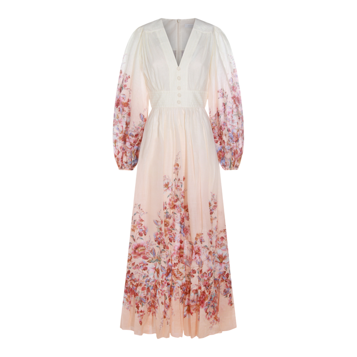Long Dress with Deep V-Neckline
