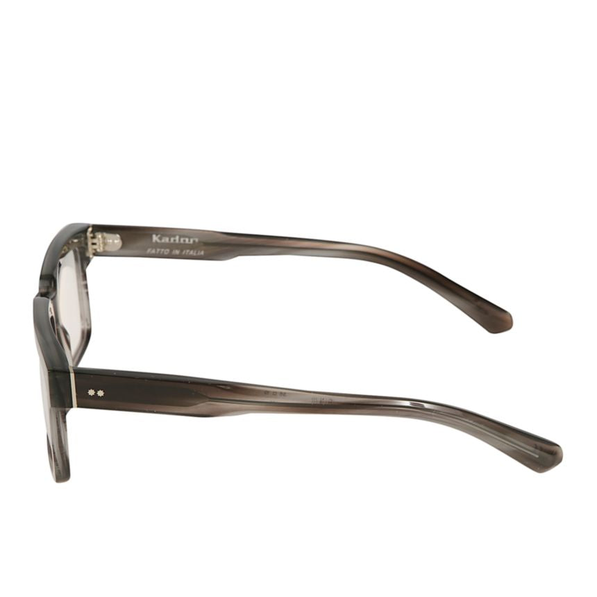 Premium 15 Translucent Smoky Gray Rectangular Eyeglasses