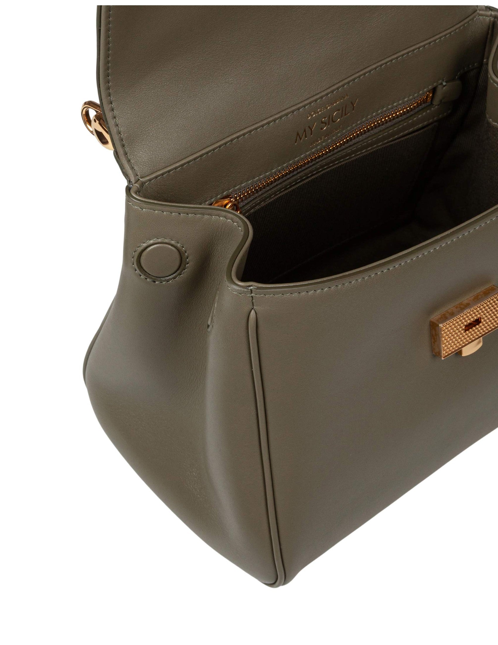 My Sicily Leather Handbag In Green