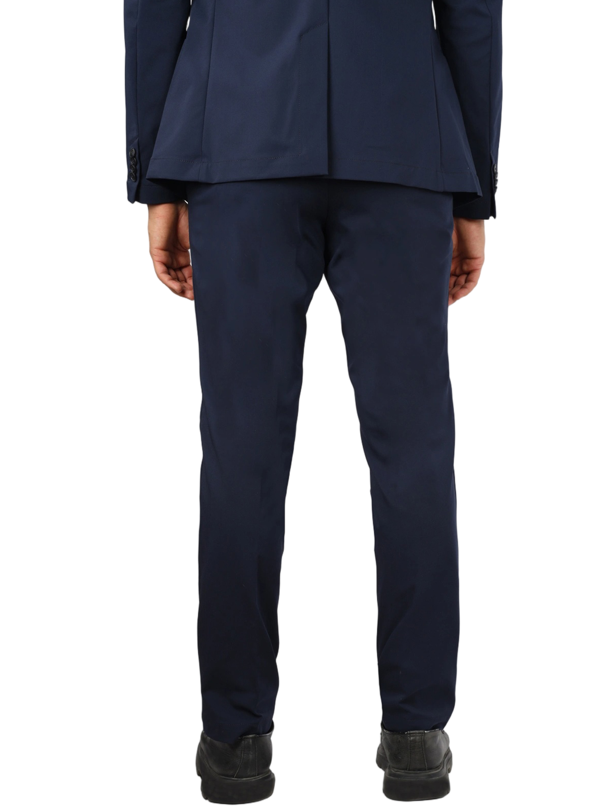 Blue Tailored Slim Two-Piece Polyamide Suit