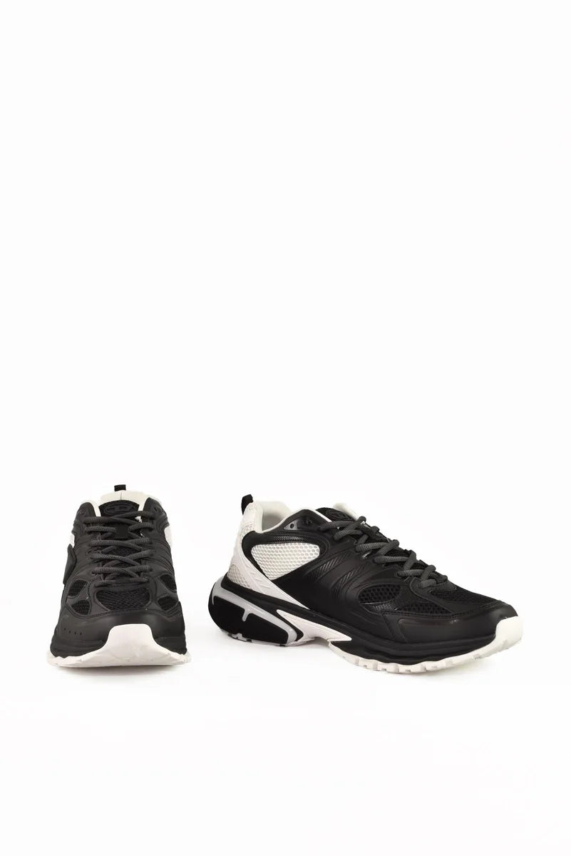 Fabric Sneakers - Black/White