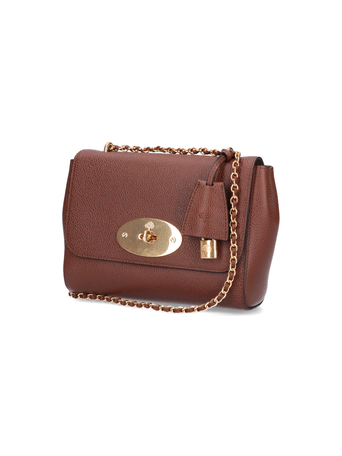 Brown Hammered Leather Shoulder Bag