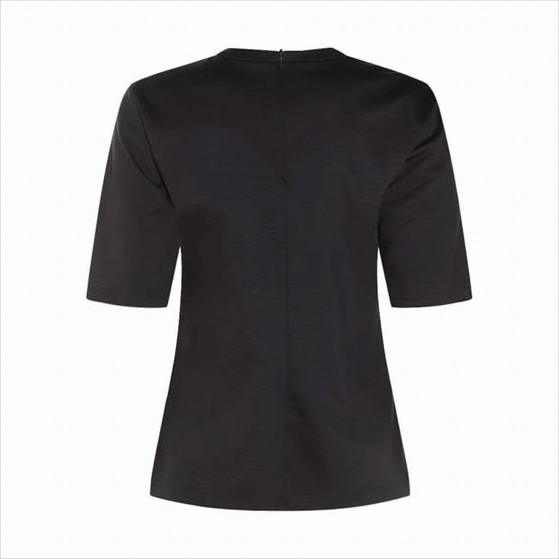 Fitted Short-Sleeve Top with Tonal Logo