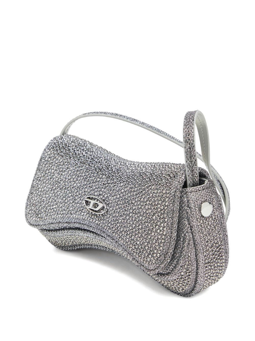 Curved Silver Bag
