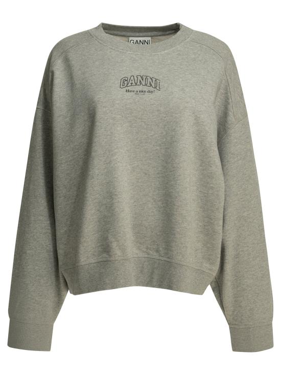 Heathered Grey Relaxed Fit Crewneck Sweatshirt
