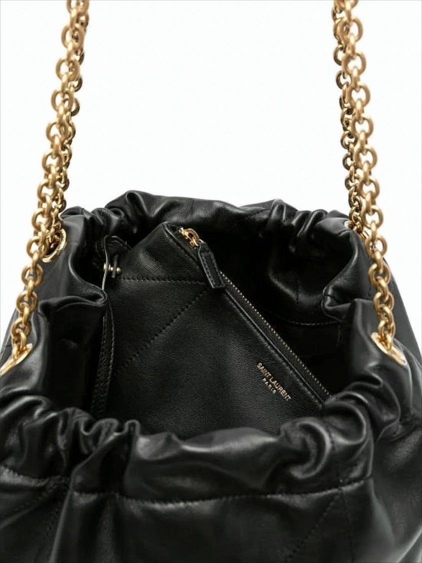 Slouchy Nappa Leather Shoulder Bag