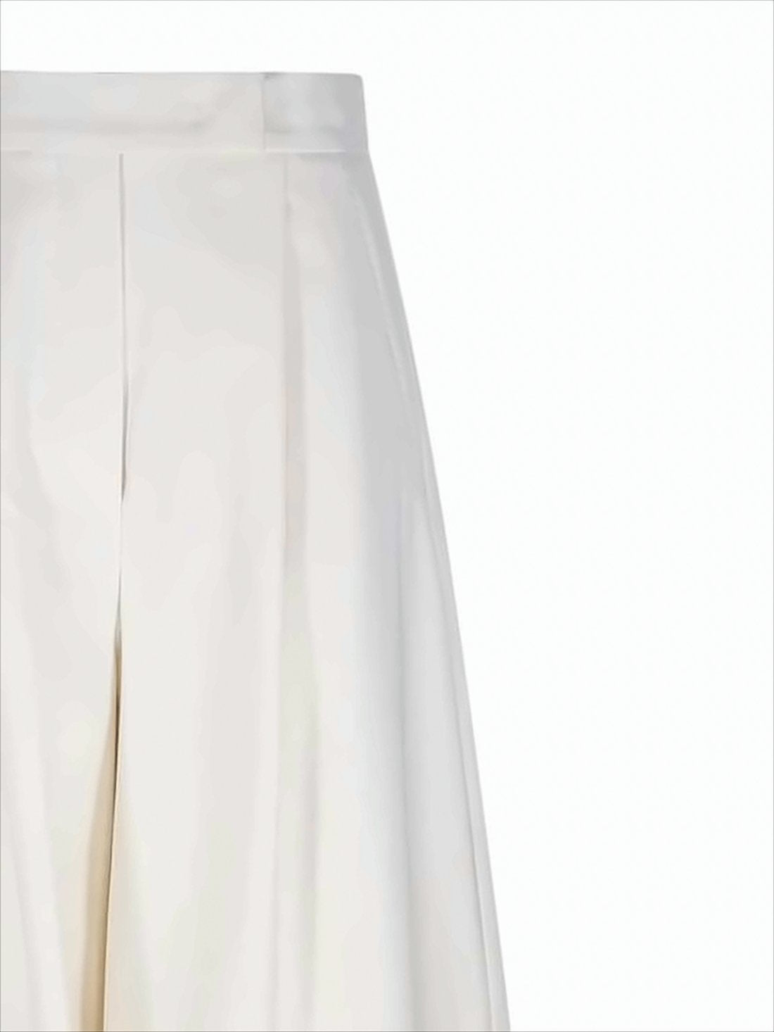 Wide-Leg Suit Pants with High Waist