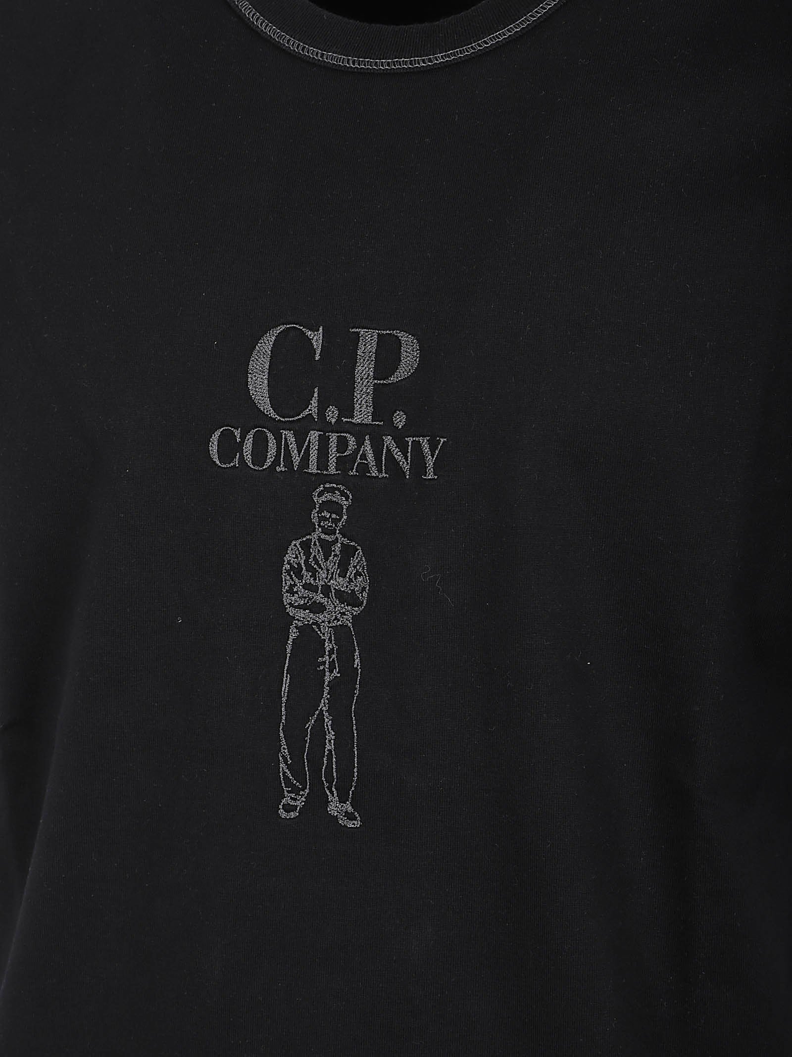Short-Sleeve Black T-Shirt with Graphic Print