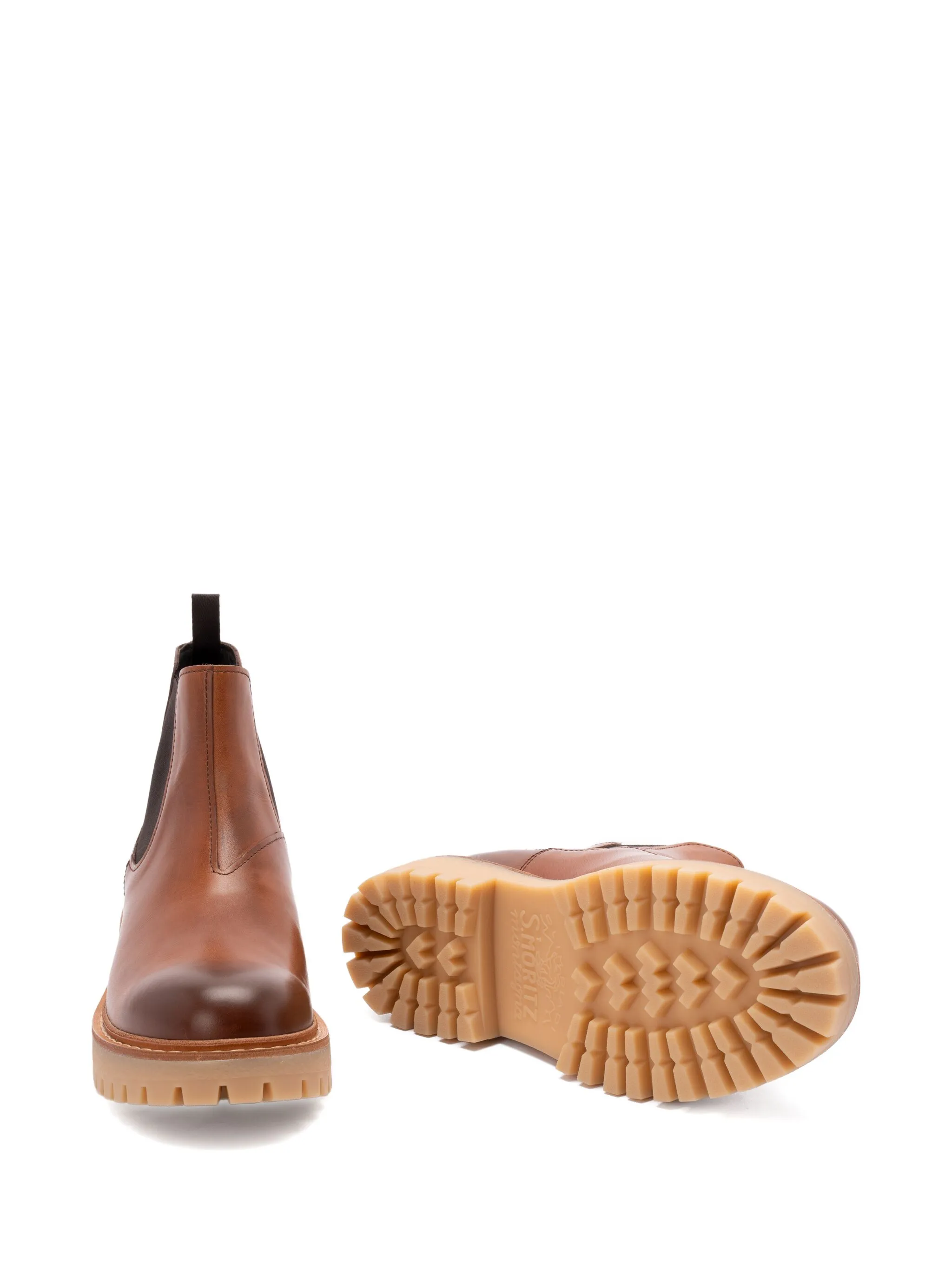 Rich Brown Tronchetti Polished Leather Boots