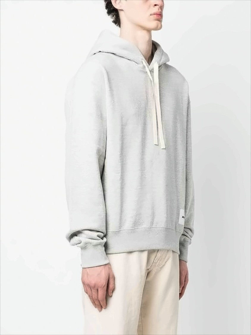 Relaxed Fit Cotton Hoodie with Drawstring