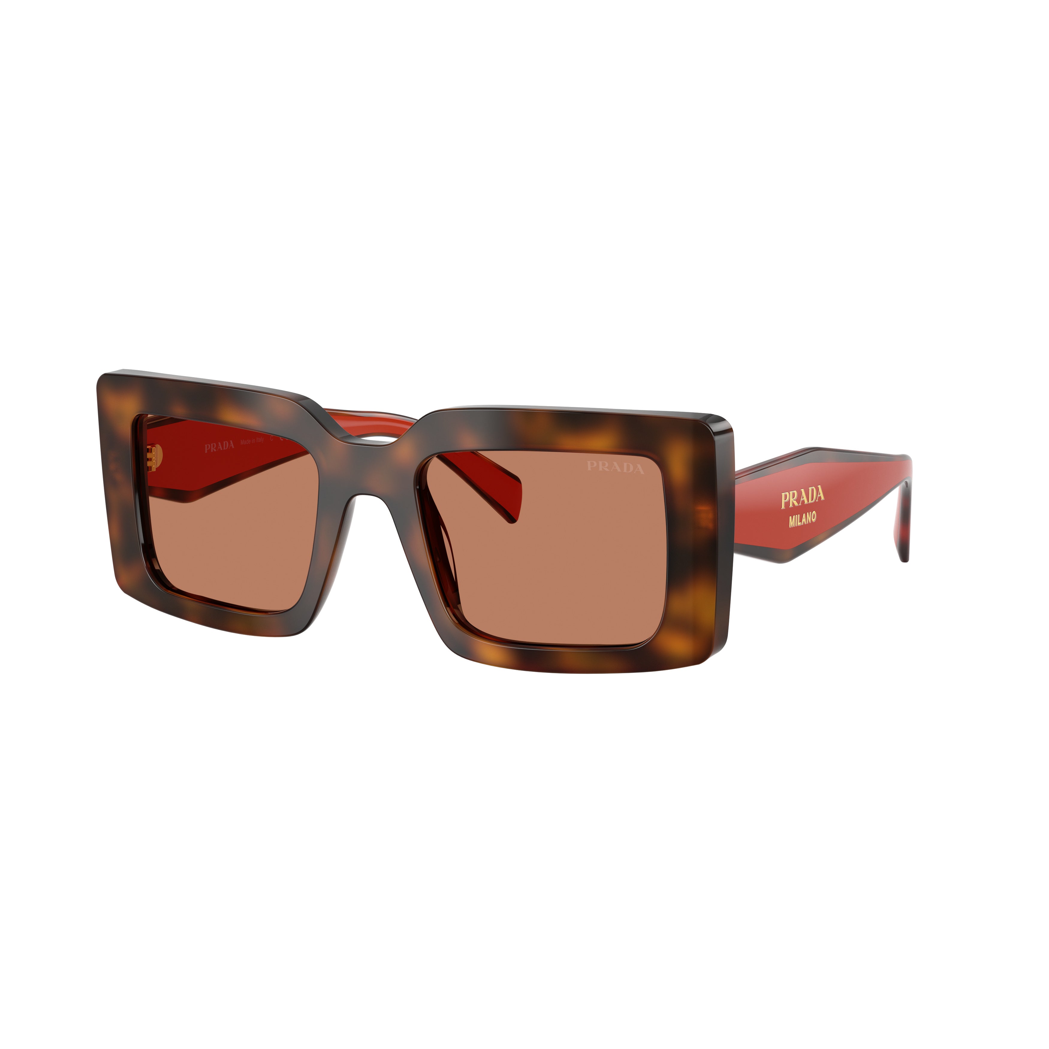 0pr D01s Bold Rectangular Tortoiseshell Acetate Sunglasses