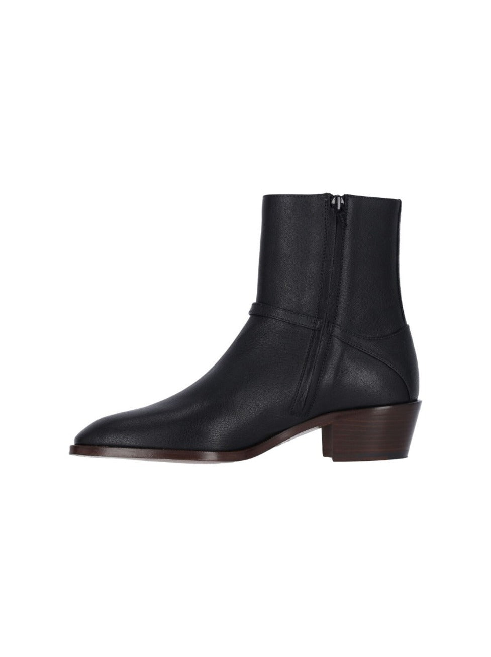 Pat' Leather Ankle Boots – Black