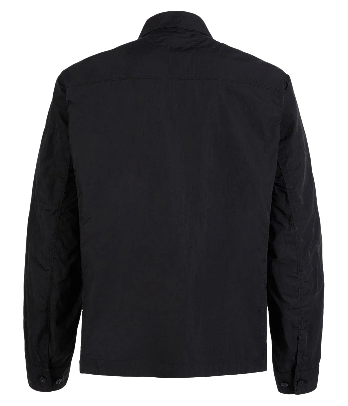 Relaxed-Fit Black Long-Sleeve Shirt With Button-Up Design