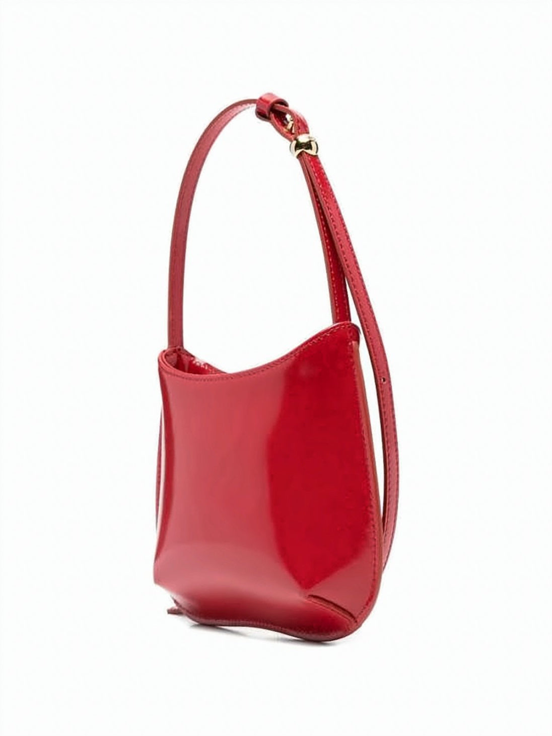 Glossy Red Leather Bag