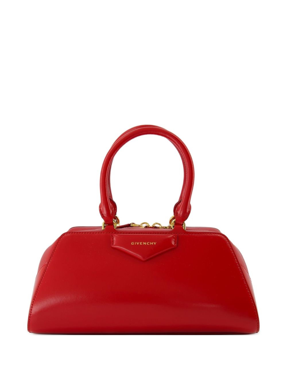Structured Handbag with Gold-Tone Hardware