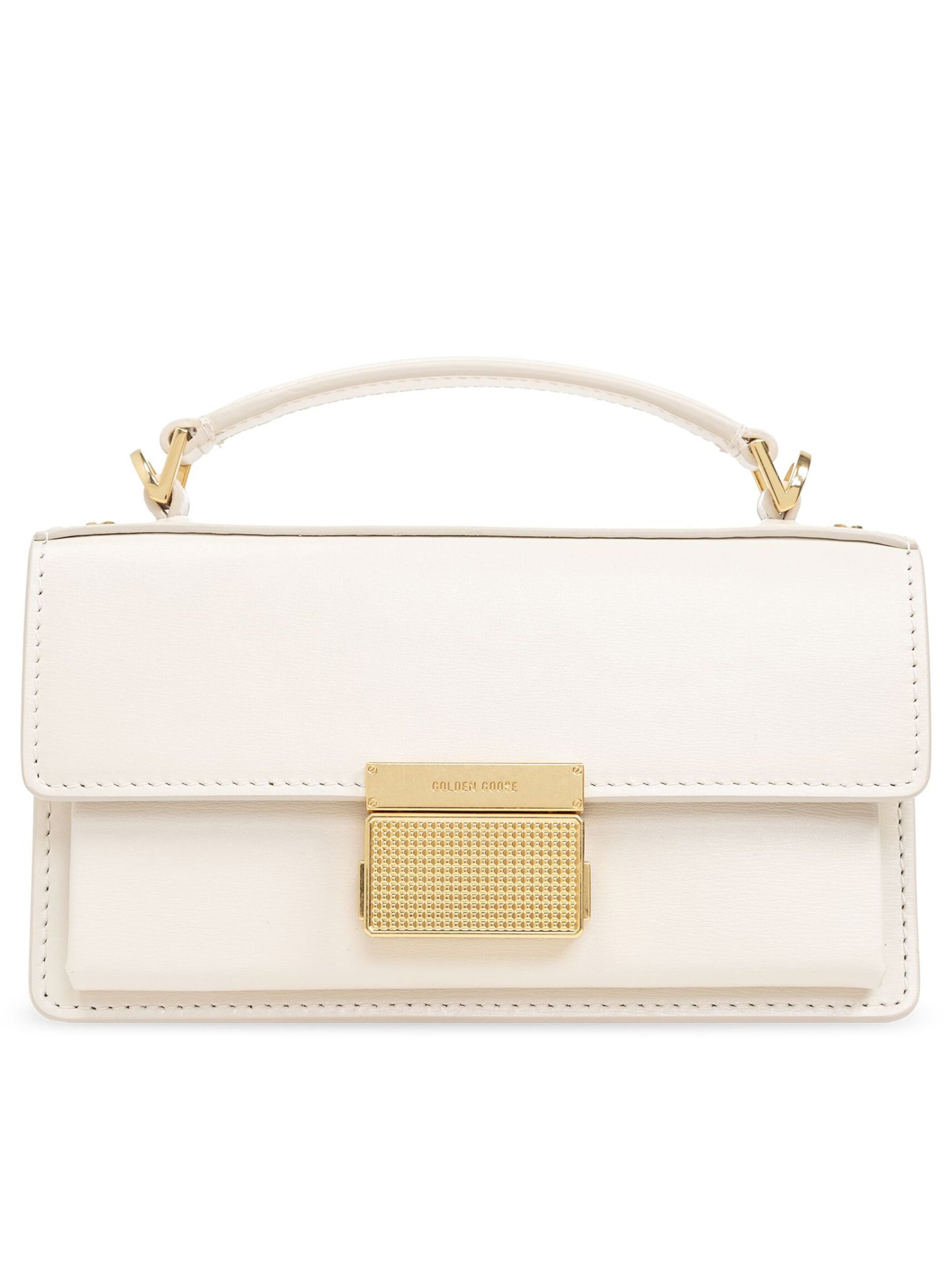 Venezia Small Structured Gold Clasp Handbag