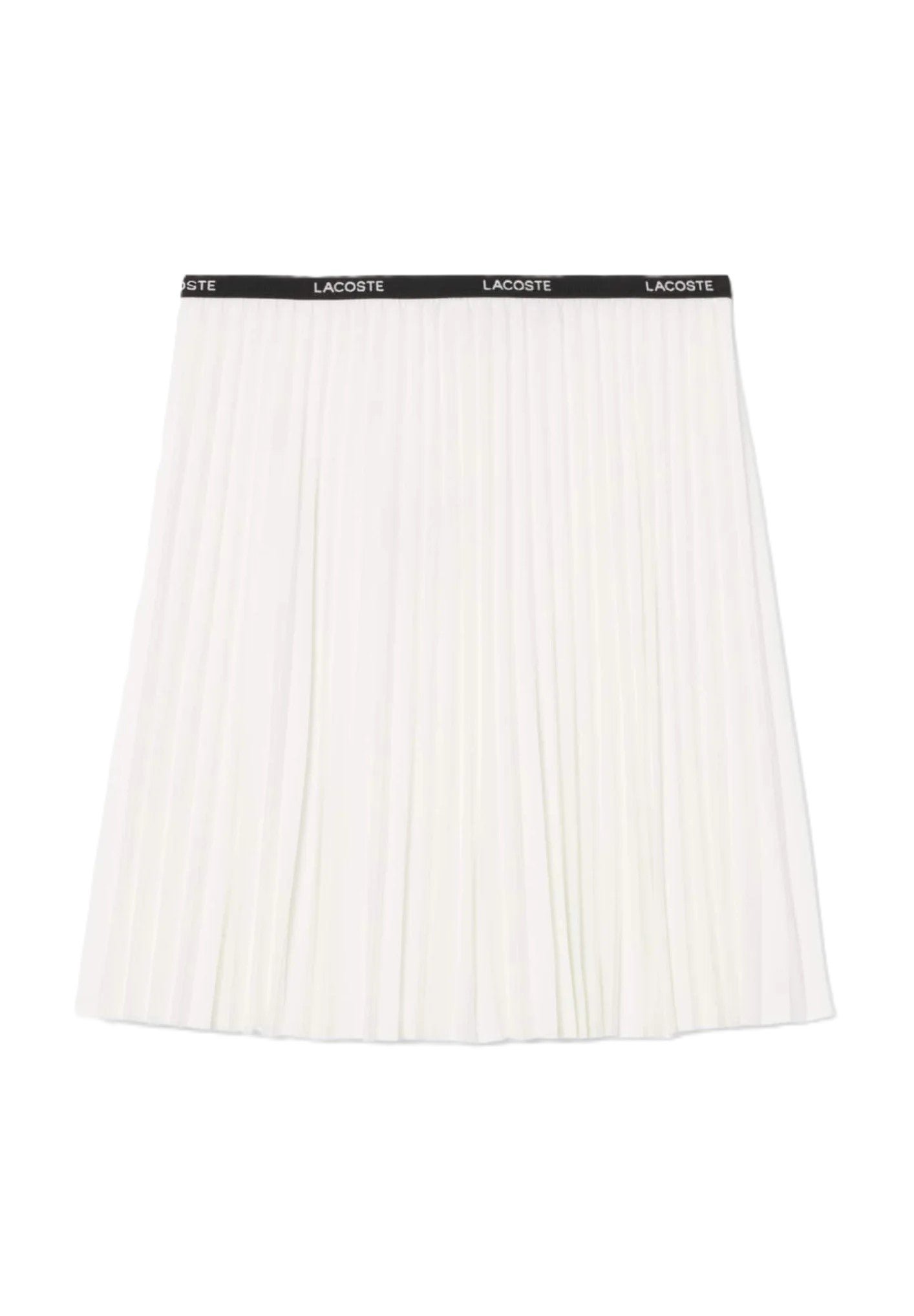 White Short Pleated Mini Skirt