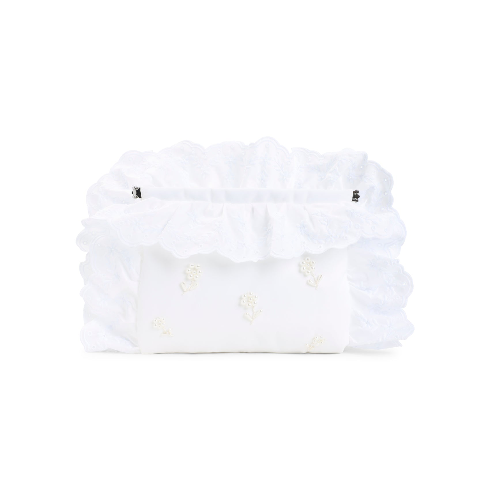 Clutch Bag With Ruffled Edges