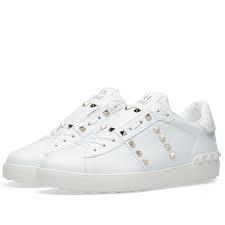 Low-Top Sneakers with Silver-Tone Pyramid Studs