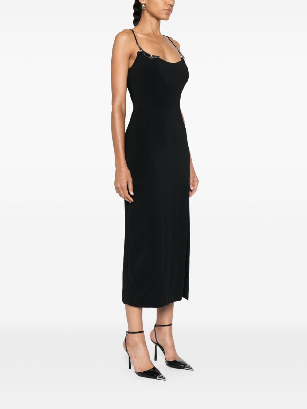 Mid-Length Black Stretch Dress