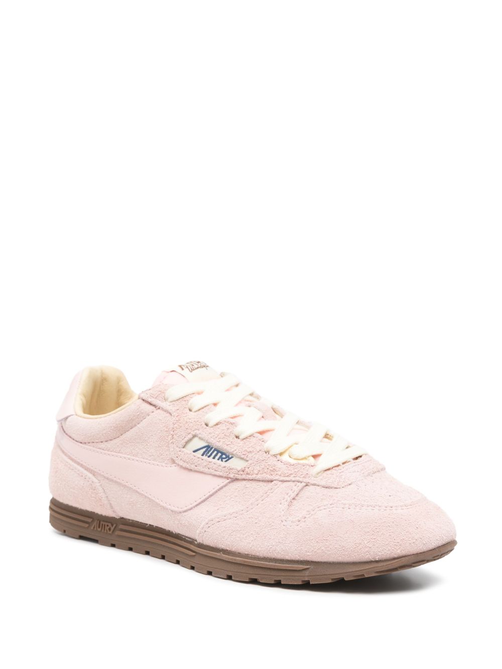 Light Pink Suede Sneakers