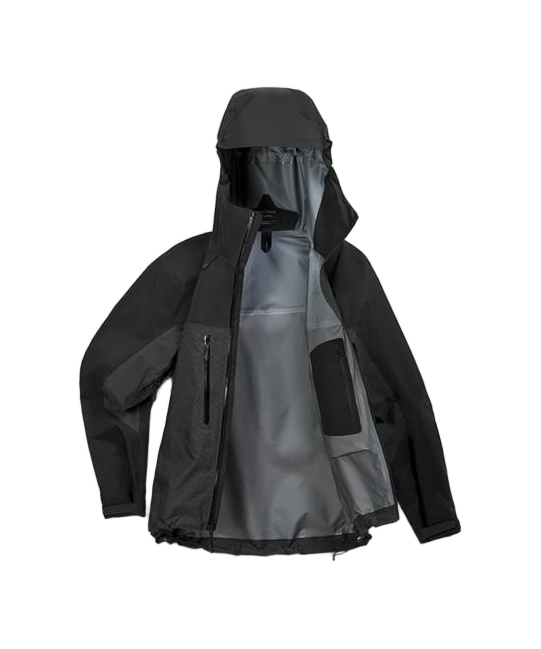 Functional Hooded Jacket with Textured Finish