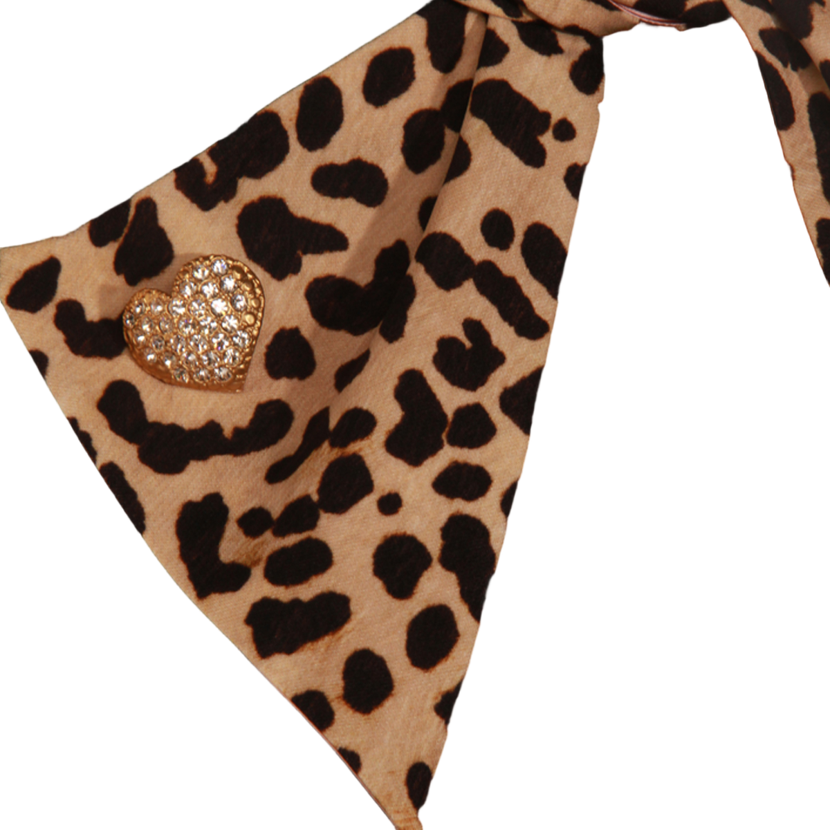 Black Silhouette Dress with Leopard Print Accents