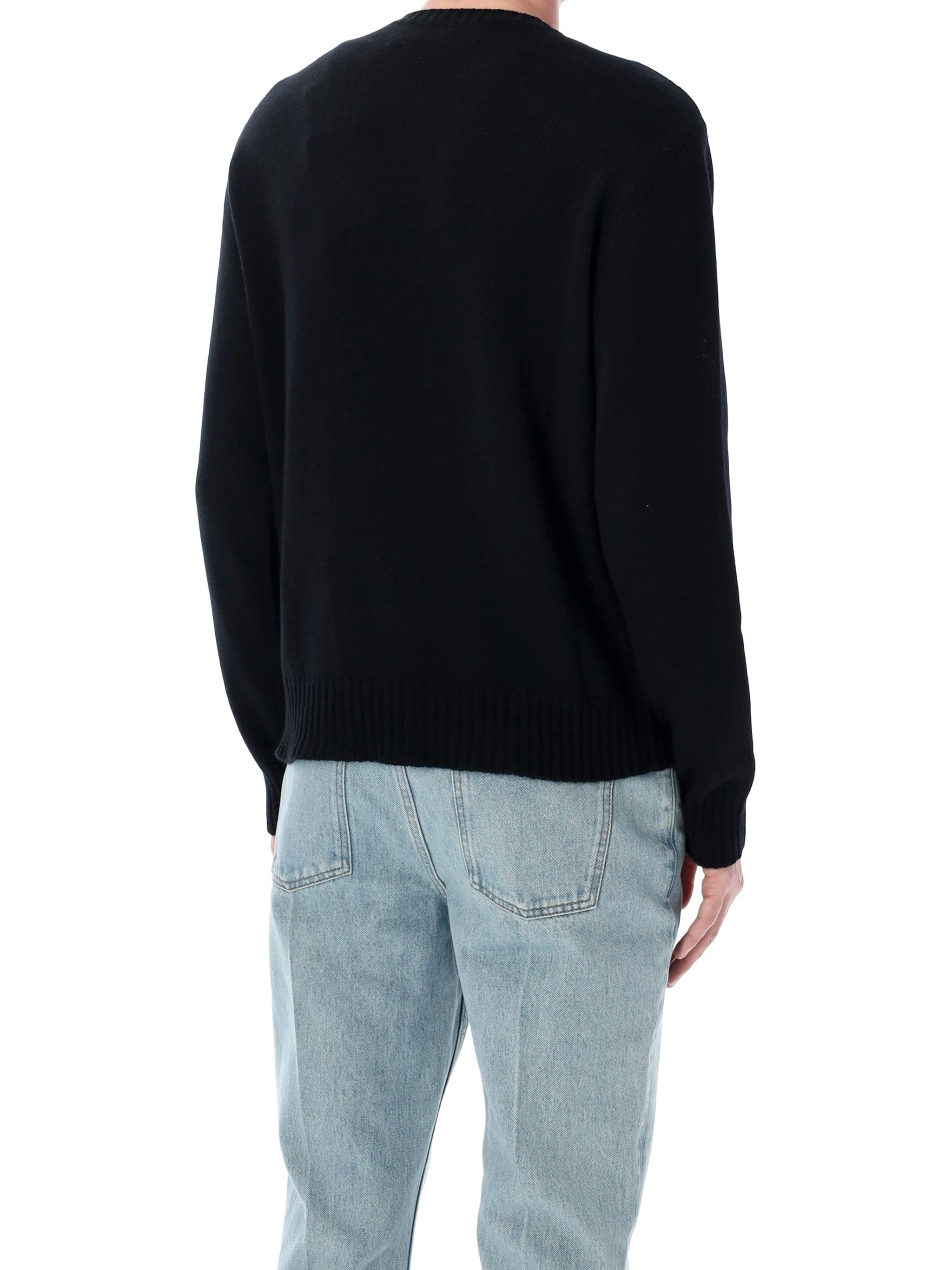 Cream Leopard Graphic Crewneck Sweater