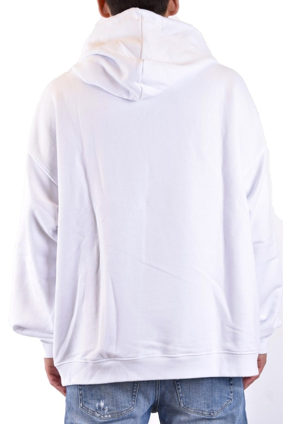 Casual Cotton Hoodie With Bold Logo And Relaxed Fit