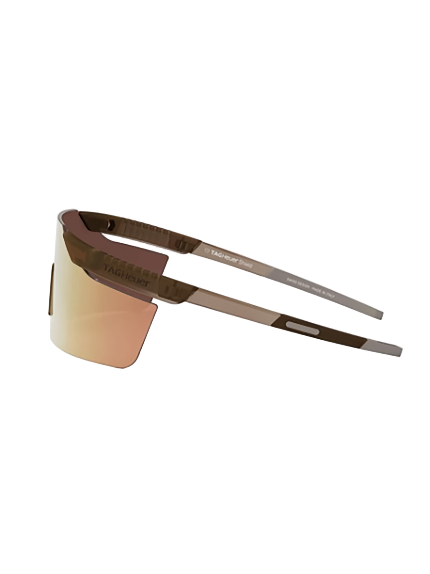 Sunglasses With Reflective Rose-Gold Lens And Minimalistic Frame