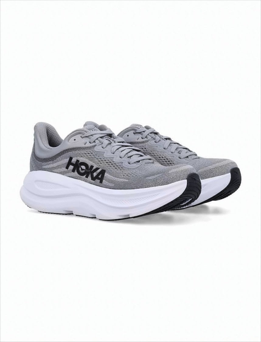 Breathable Mesh Grey Sneakers with Cushioned Midsole